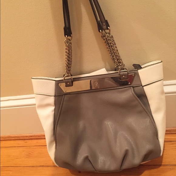 J LO White & Gray Purse - Picture 1 of 3