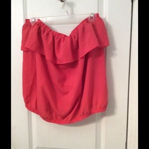 Ruffle tube top