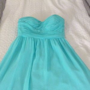 Donna Morgan spearmint strapless dress