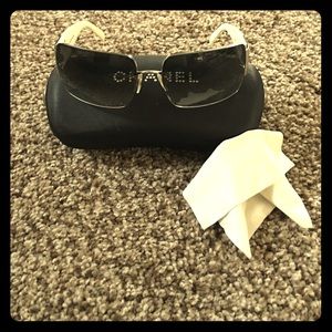 Authentic Chanel sunglasses with case!