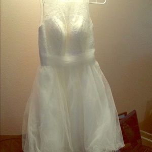 A homecoming dress or wedding dress