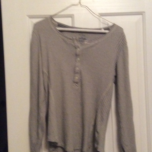 Ladies Long Sleeved Striped Shirt