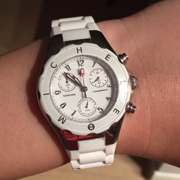Michele Jelly Tahitian White Watch