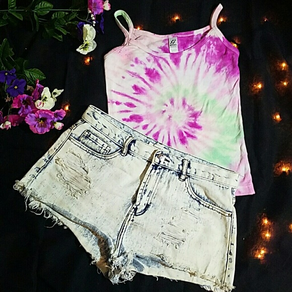 Spaghetti Strap Tie Dye Tank - Picture 1 of 2