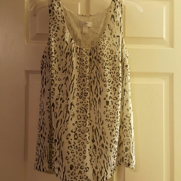 Loft Animal Print Blouse