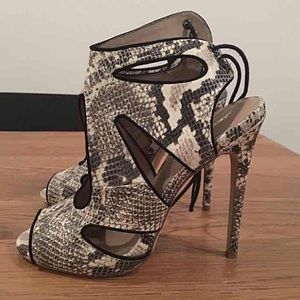 Kurt Geiger python high heels