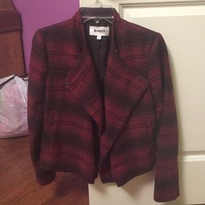 BB Dakota burgundy plaid jacket