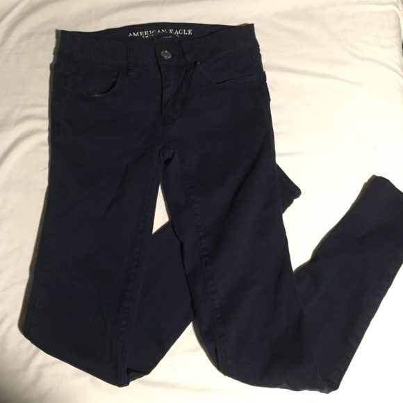 AE navy jeggings