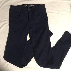 AE navy jeggings