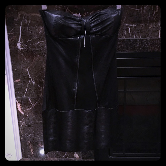 Black tight mini dress w tags attached still