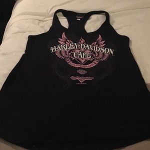 Harley Davidson racer back tank top