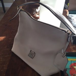 Dooney & Bourke white leather bag