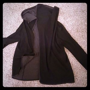 Calvin klein black cardigan with grey trimming