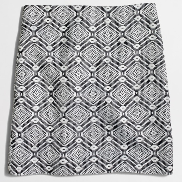 Diamond Jacquard Mini Skirt