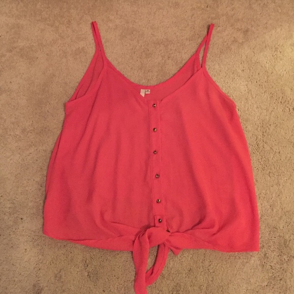 Coral studded tank top