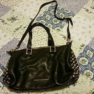 Juicy Couture black leather handbag