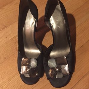Nine West bedazzled pumps