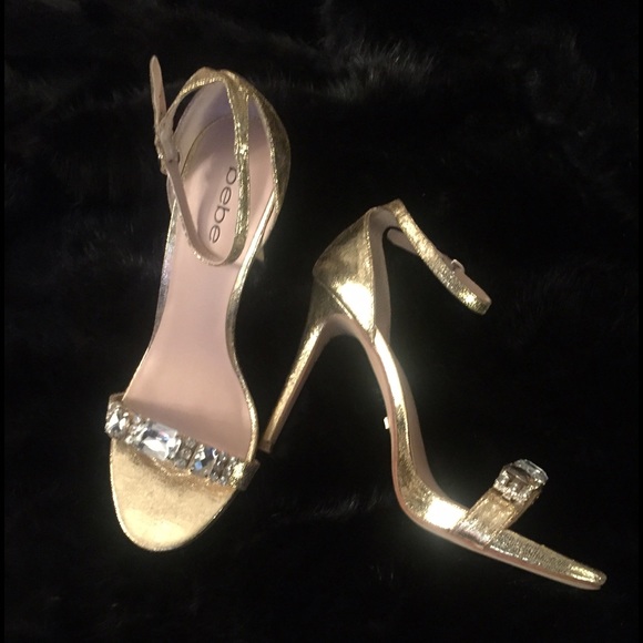BeBe Gold Diamond Sandal