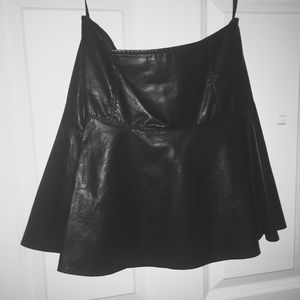 Free People Leather Skirt