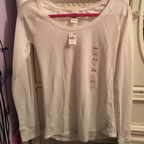 White pink long sleeve