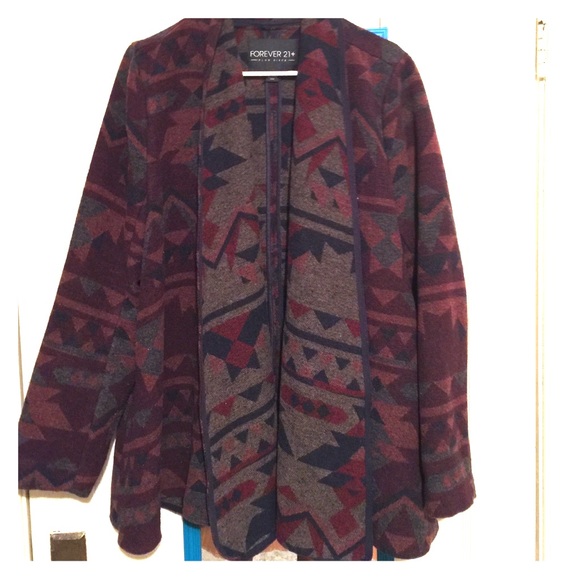 Aztec Print Coat