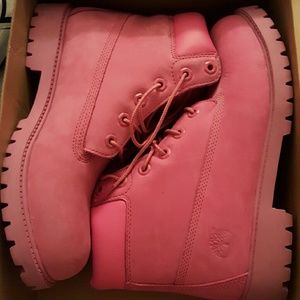 Pink Timberlands
