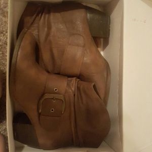 Ankle booties with buckle