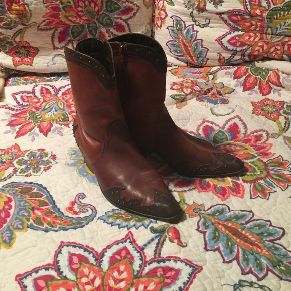 Macy's Shoes - LAST MARKDOWN Leather Boots-9M cowgirl style💖