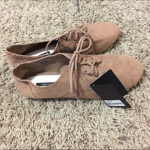Tan oxfords