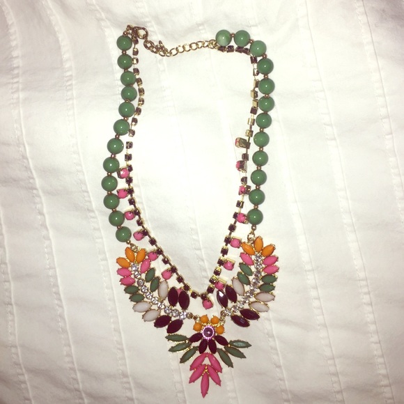 Gorgeous multicolor double stranded necklace - Picture 1 of 1