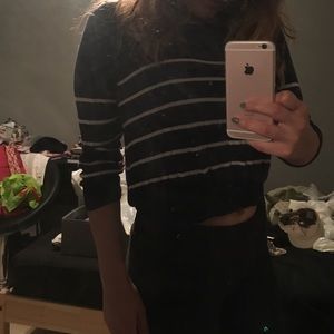 Striped Crop Sweater