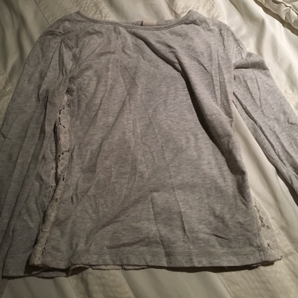 Kids Light grey lace tee