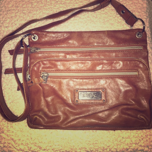 Relic "leather" cross-body bag! Used condition