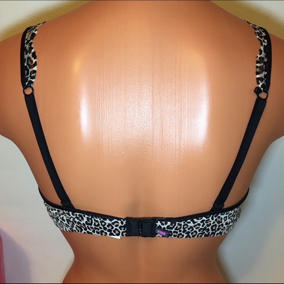 NEW PINK VS LACE BRALETTE ANIMAL PRINT - Picture 4 of 4