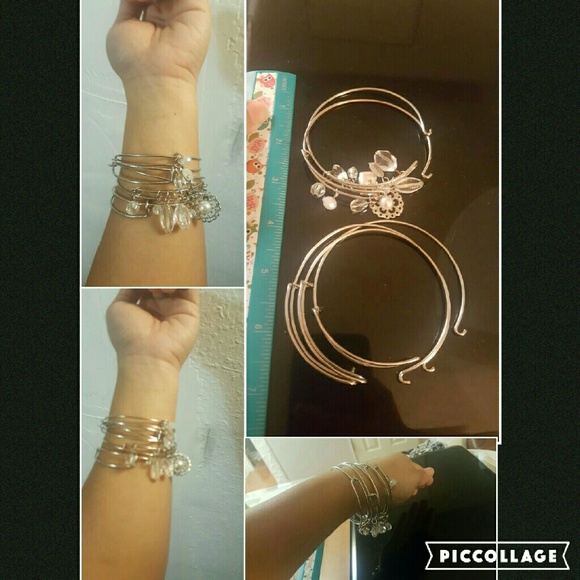 Silver bangles set