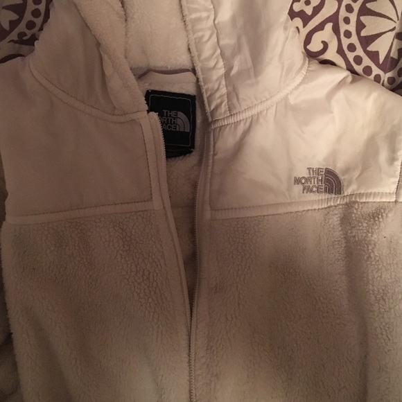 North face wool zip up jacket little bit dirty - Picture 2 of 4