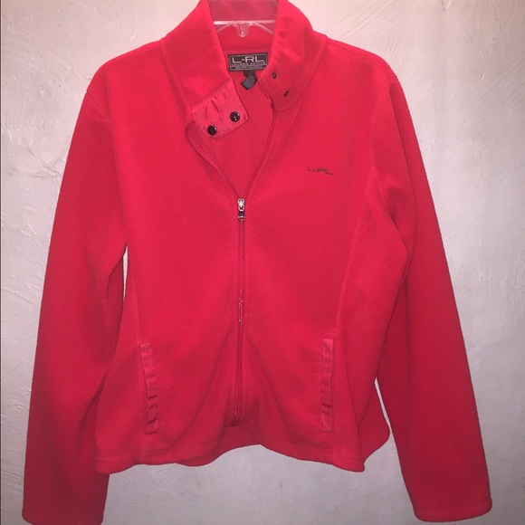 Ralph Lauren Active red fleece zip up