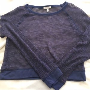 Purple sheer sweater