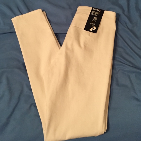 H&M White High Waist Skinny Jeans  Size6 Brand New