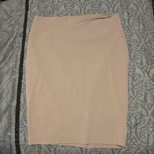 Nude Pencil Skirt
