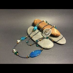 Natural stone handmade necklace