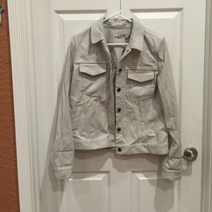 T Alexander Wang leather and jean jacket