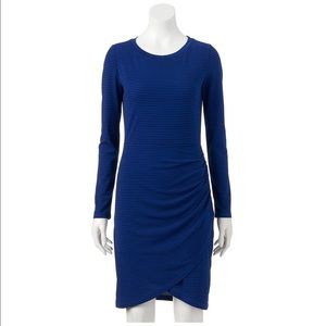 Long sleeve wrap dress