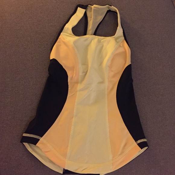 Lululemon cardio kick tank yellow size 2