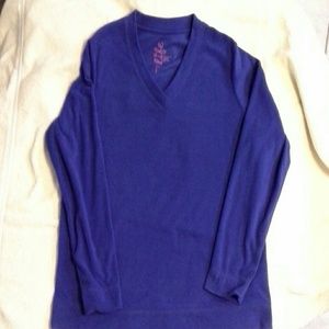 Warm fleece sweatshirt.