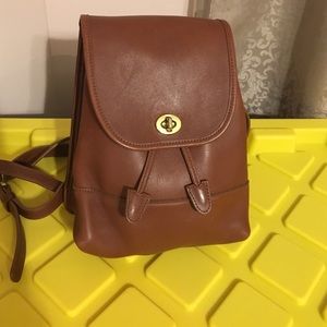 Coach brown backpack
