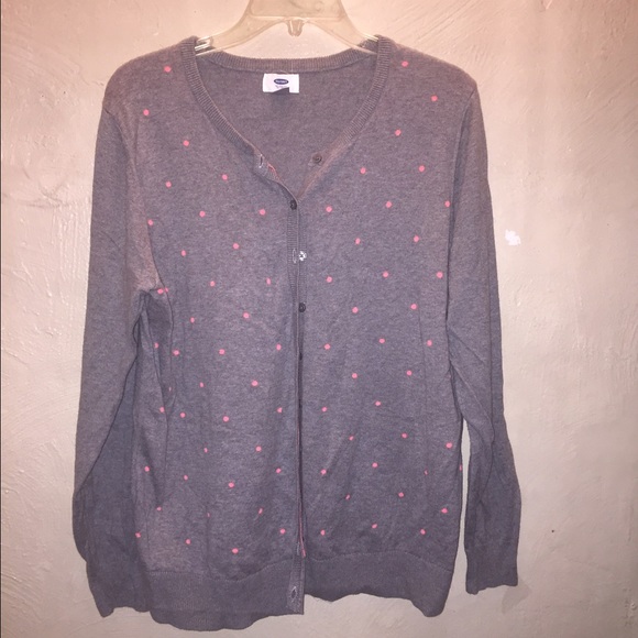 Lightweight cardigan from Old Navy, pink and gray!