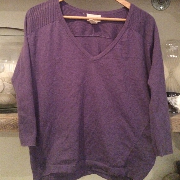 Gorgeous Purple Cashmere Blend Sweater