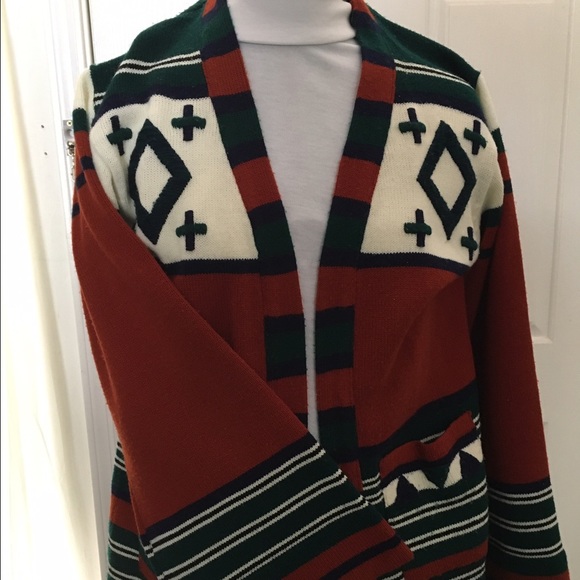 Vintage Multi-Colored Thick Cardigan