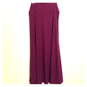 Lularoe 2xl Maxi - Gorgeous Purple Print